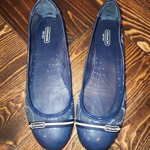 Coach Carie Navy flats size 9